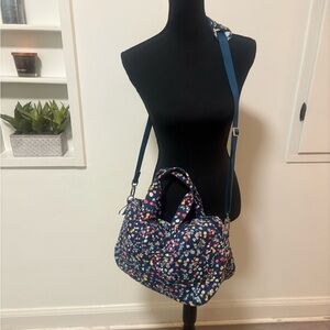 Vera Bradley Scattered Wildflowers Travel Bag